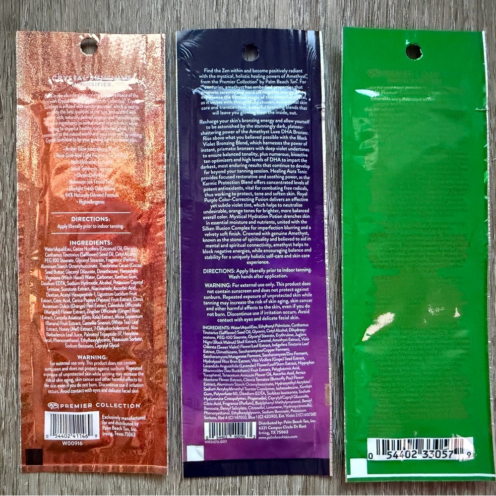 Palm Beach Tan PBT Premier Collection Indoor Tanning Lotion Trio Samples Bronzer - Picture 5 of 6
